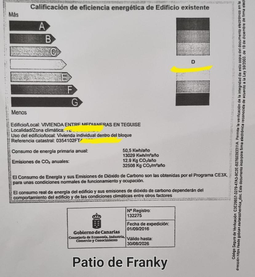 Vivienda Vacacional El Patio De Franky Teguise  Eksteriør bilde